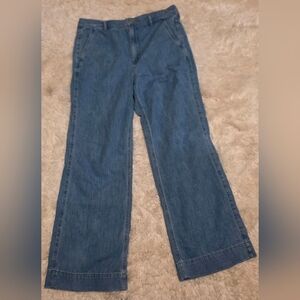 J. Crew Light Wash Flare & Wide Leg Stretch Trouser Jeans Sz. 30x29 NWOT